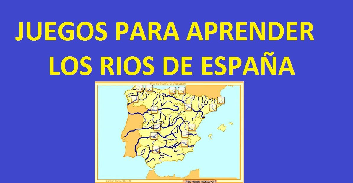 Juego Para Aprender los Rios de España Divertido e Interactivo